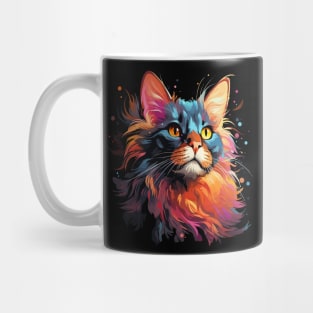 Somali Cat Rainbow Mug